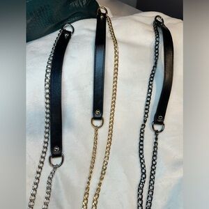 🌟HOST PICK🌟NIP 47 inch Vegan Leather bag chain ( 1 item)